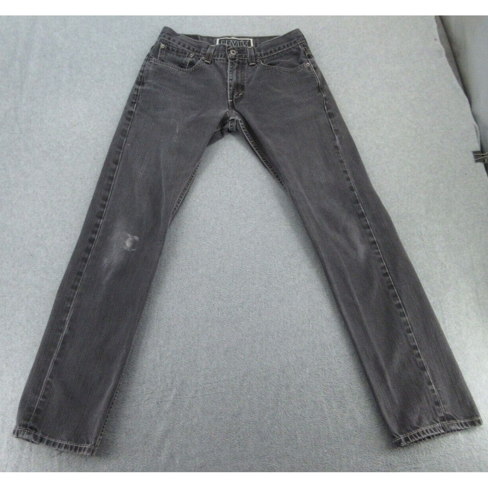 Levi's Mens 511 Skinny Jeans Faded Black Vintage Denim 32x32